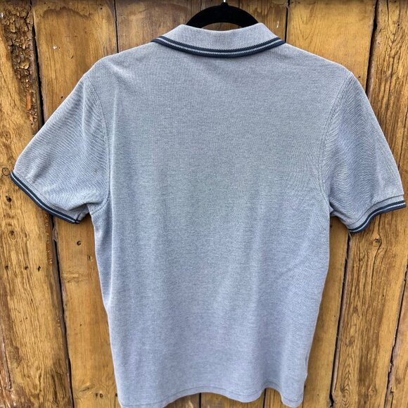Fred Perry Polo Shirt Men M Blue Slim Fit Tennis Casual Very good condition - Picture 2 of 5